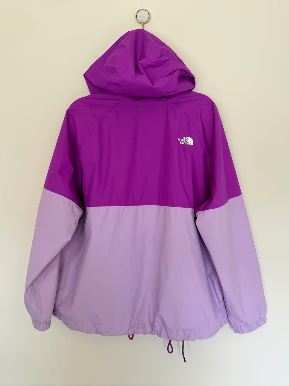 The North Face DryVent Rain Jacket Color Block Pink Hooded Windbreaker XXL - Picture 5 of 7